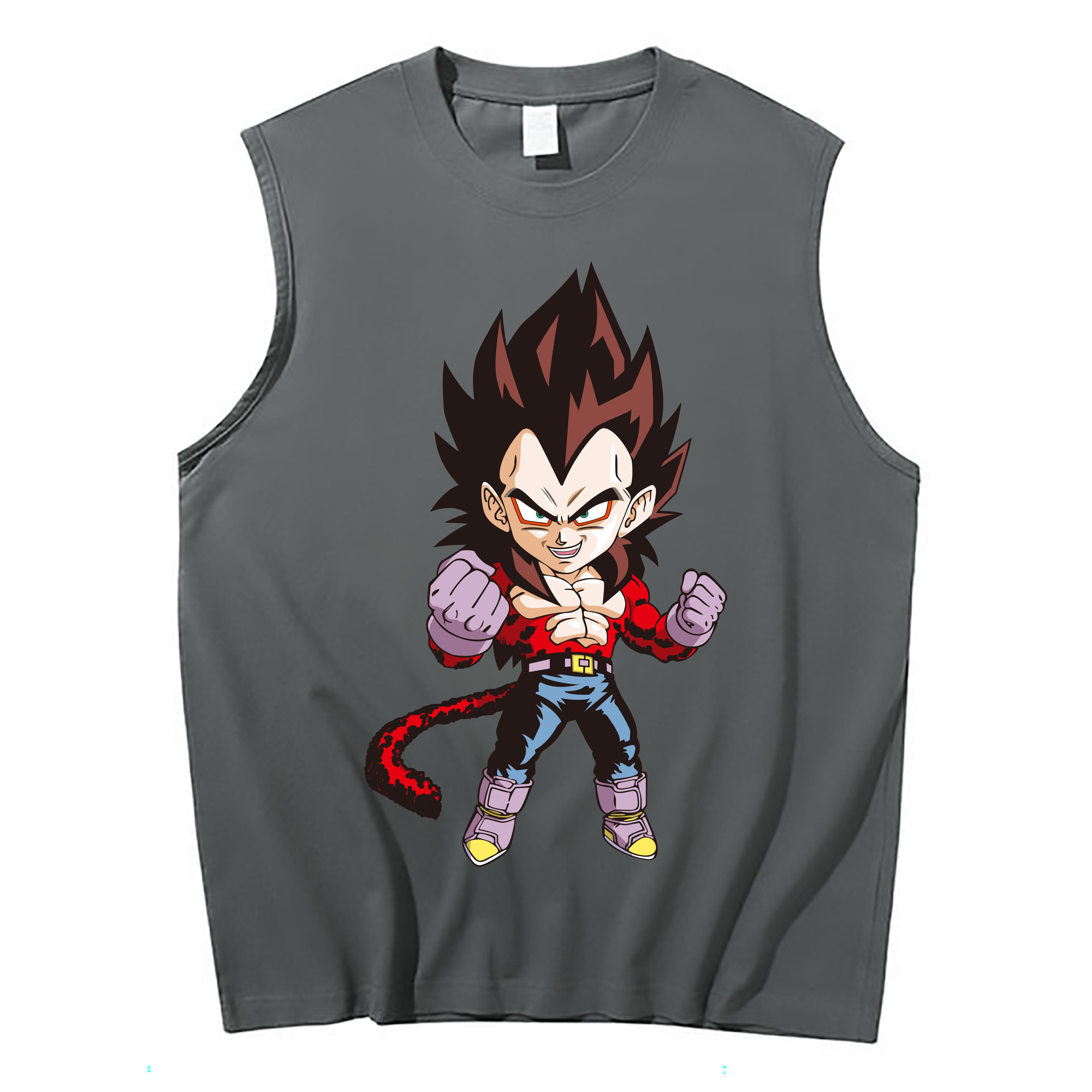 （画像用） ドラゴンボール ベジータ四世（Bejīta Yonsei）DRAGON BALL Vegeta IV コットン100％タンクトップ（フロントプリント）